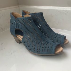 Earth Moroccan Blue Ankle Boots